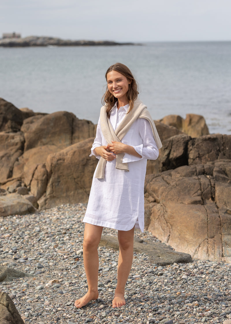 The Linen Shirt Dress - Discontinued Style