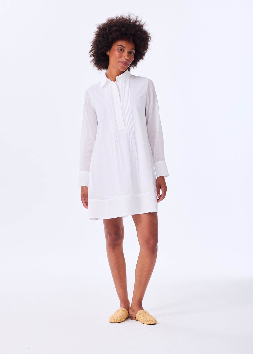 organza tunic dress Starlette Organza Shirt Dress 6 / Sunset Fuschia