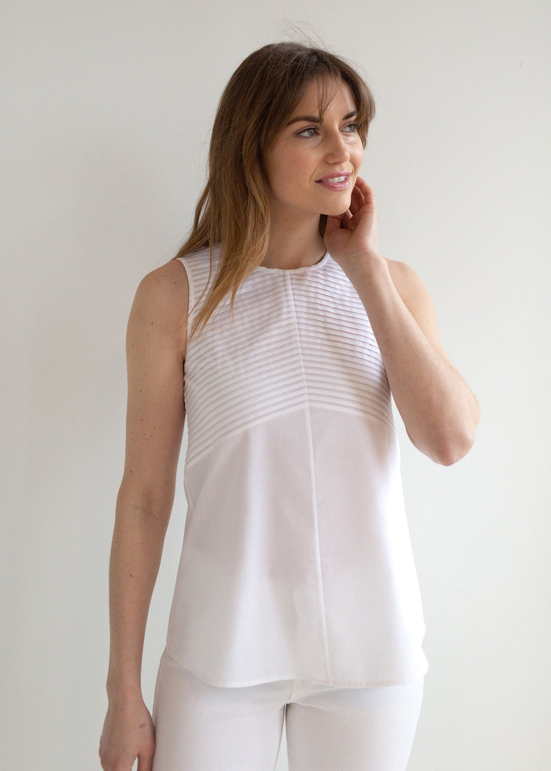 The Cotton Plisse Tunic - Discontinued (XS & S)