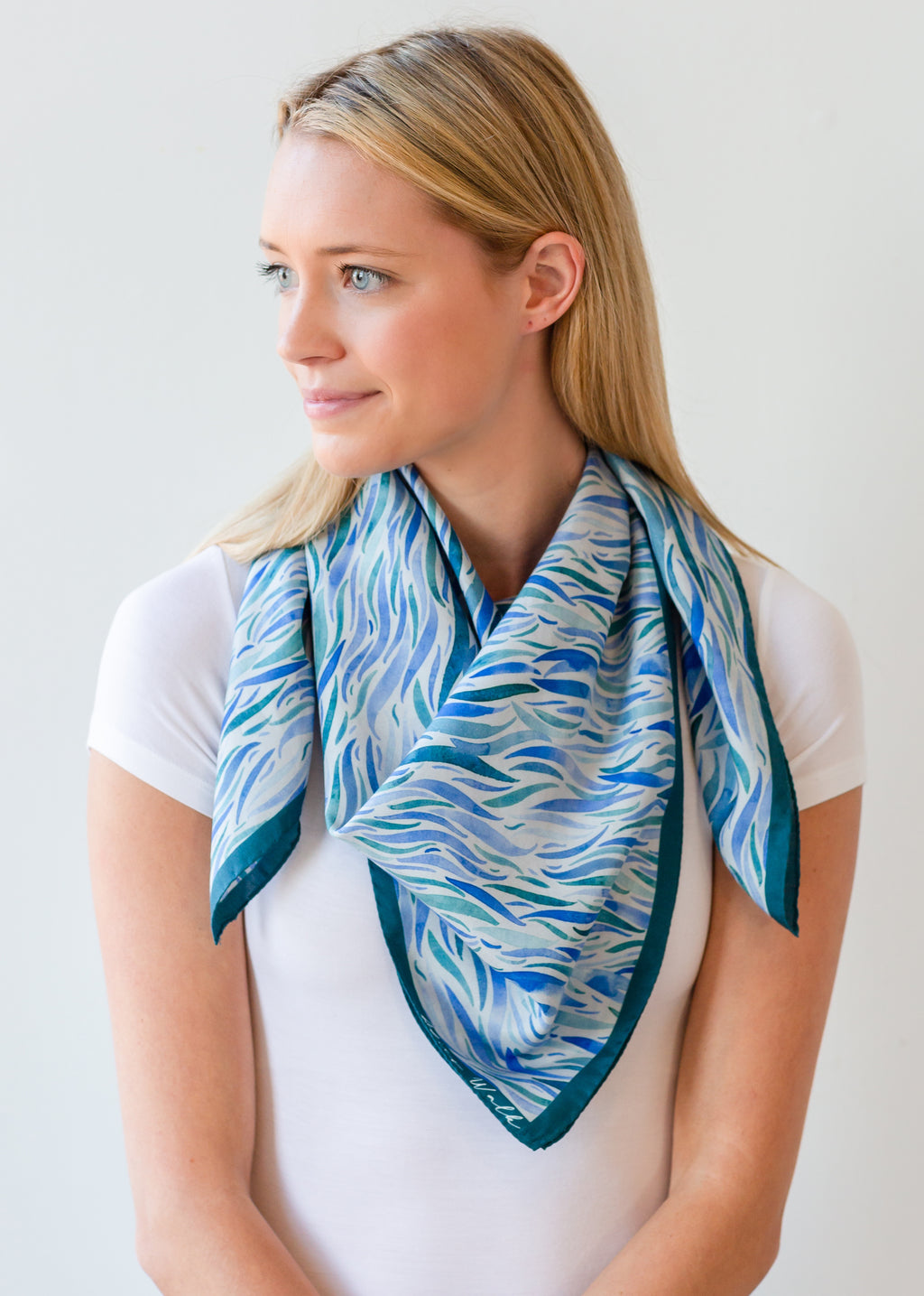 Printed cashmere and silk-blend twill scarf