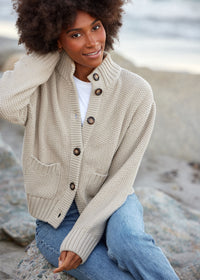 The Cotton Sweater Jacket