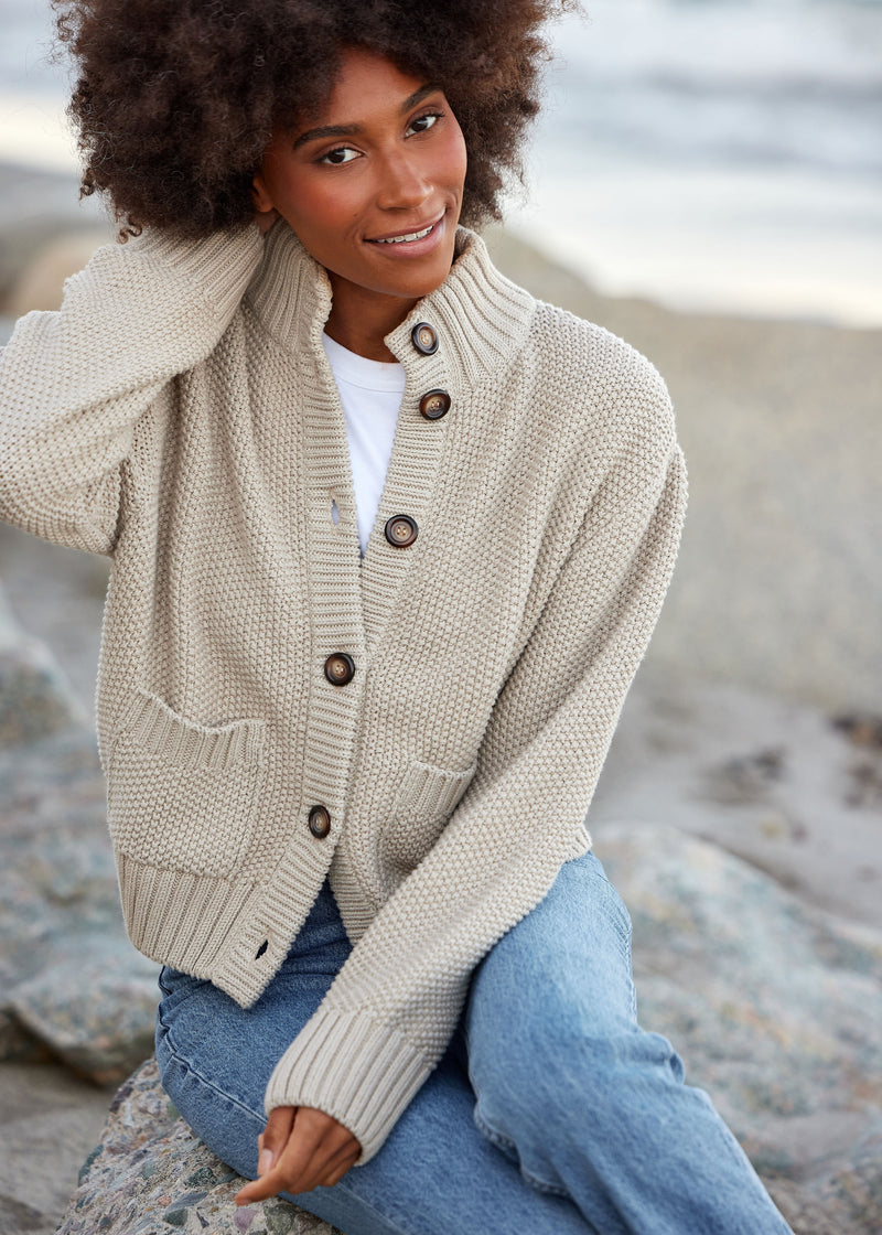 The Cotton Sweater Jacket