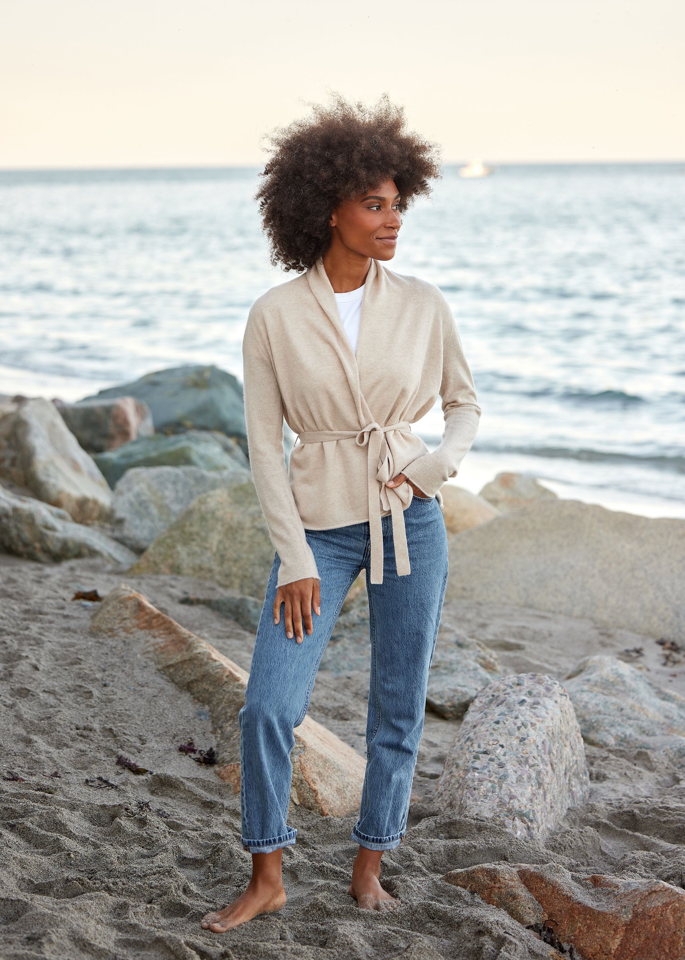 Women's Cashmere Ballet Wrap Sweater – Alice Walk