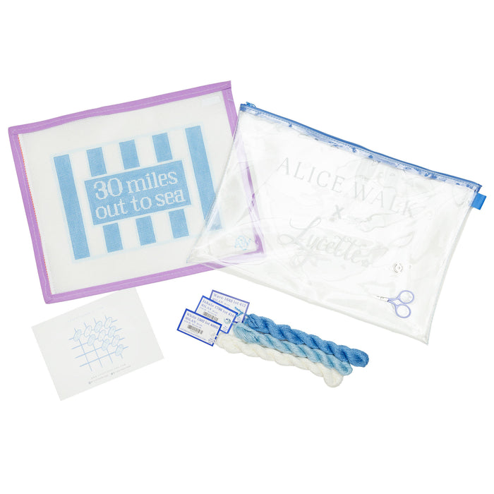 Lycette x AW Needlepoint Kit - “30 Miles Out to Sea” Nantucket Canvas