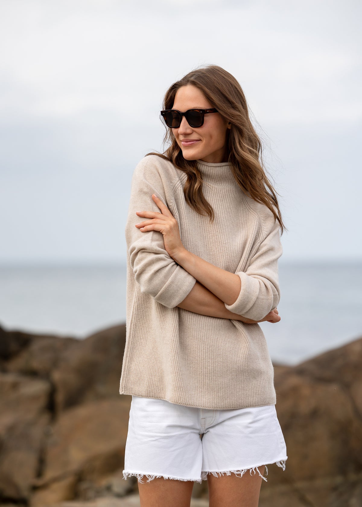 The Cashmere Mock Neck