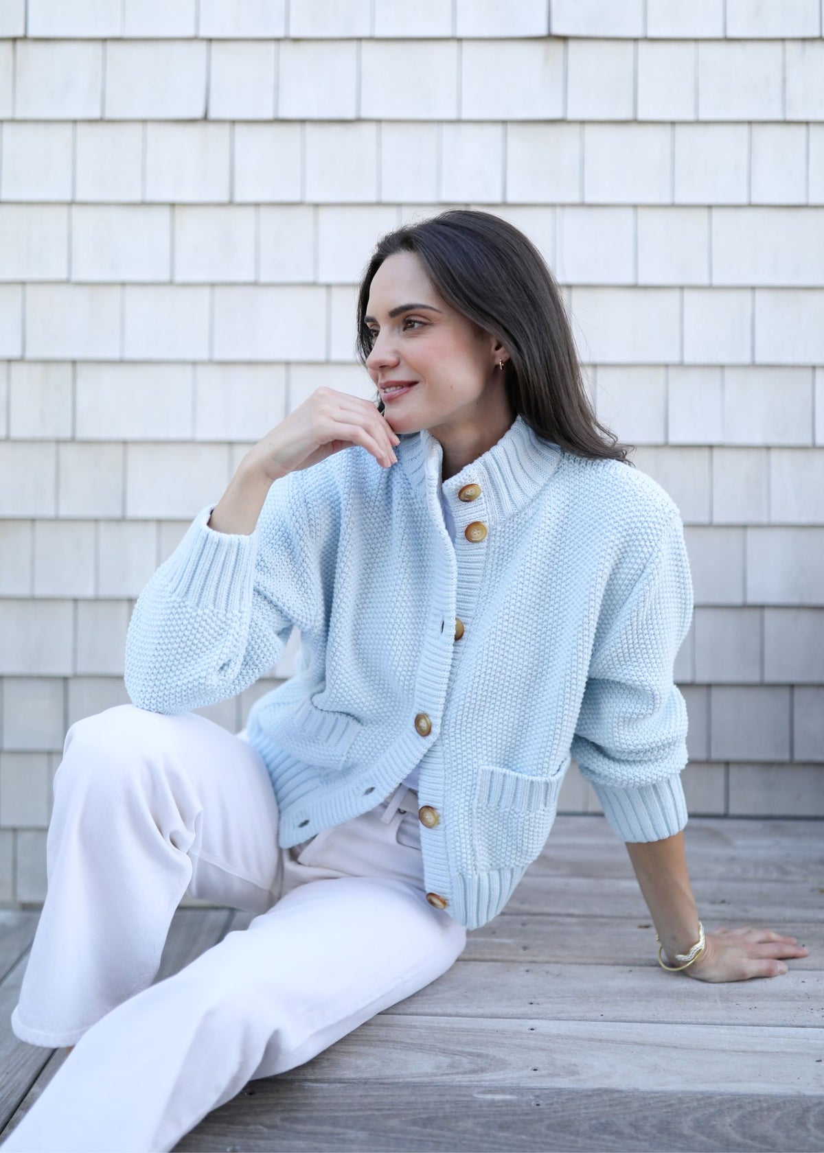 The Cotton Sweater Jacket