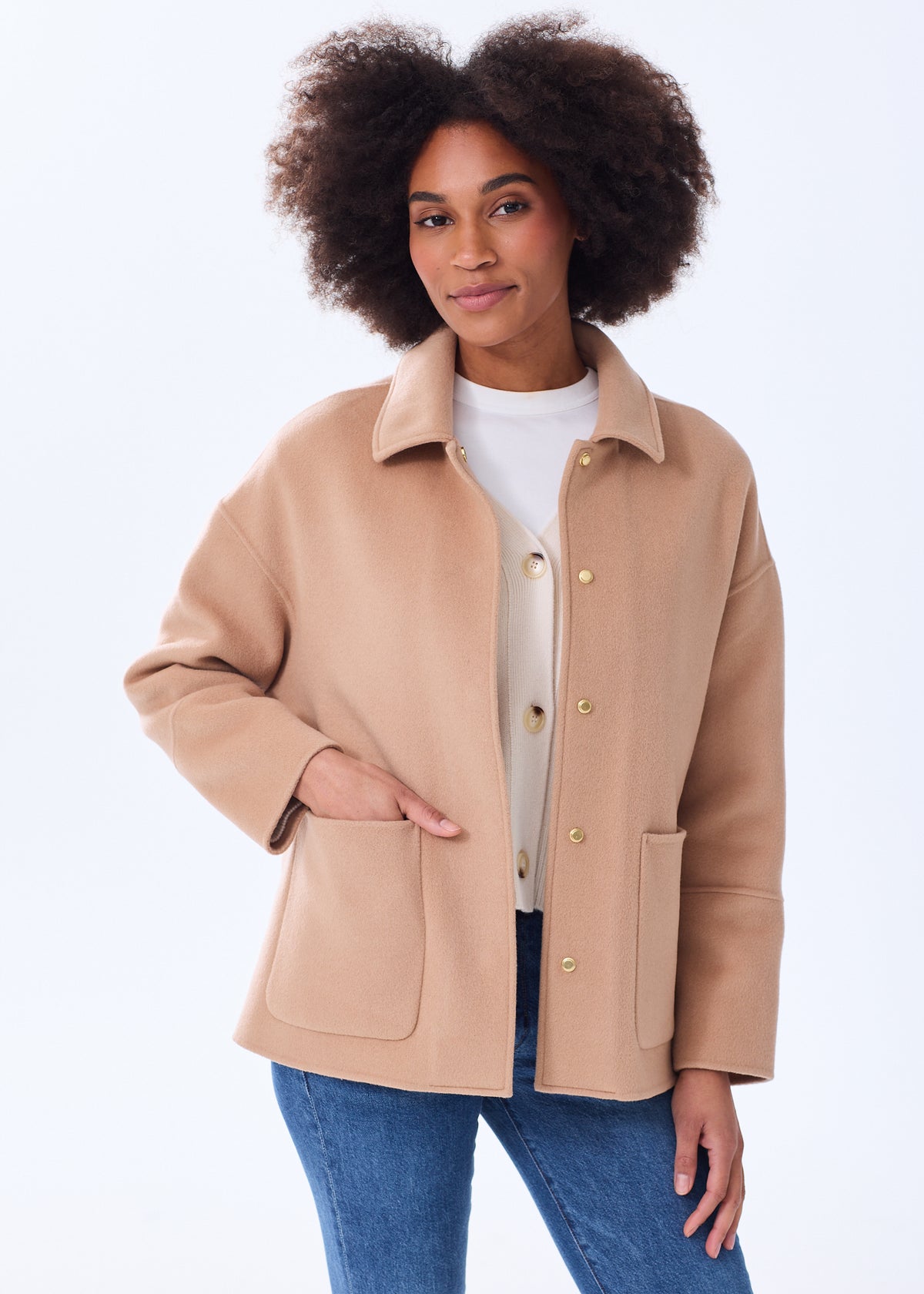 Double-Faced Cashmere Coat Women Autumn Winter Short Jacket Single