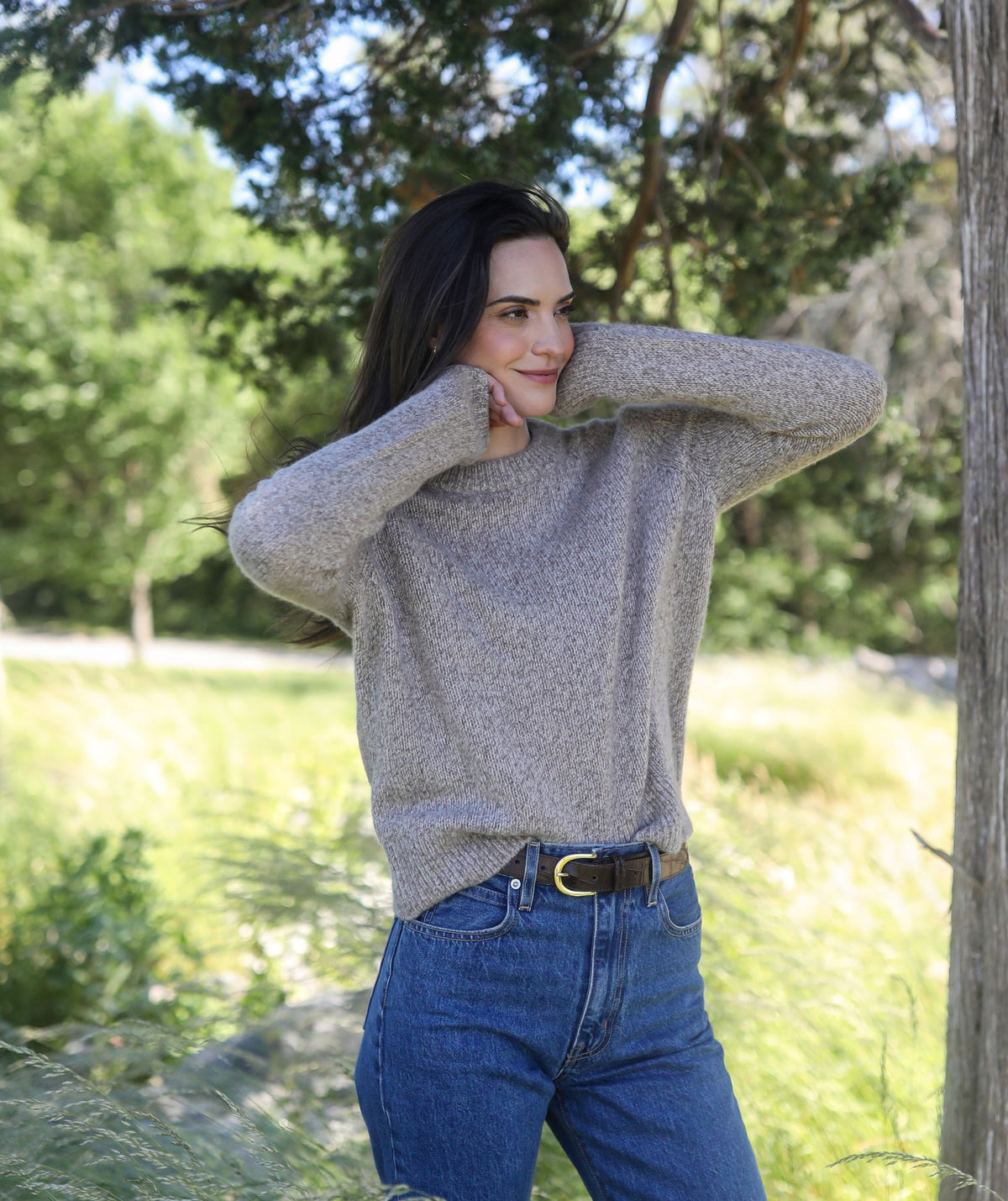 The Cashmere Silk Crewneck