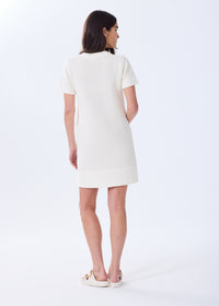 The Cotton Crochet Henley Dress