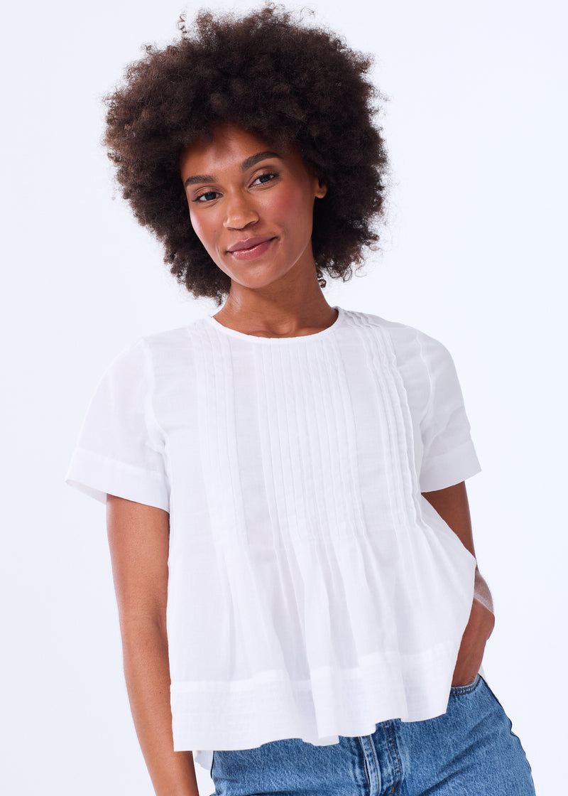 The Pintuck Peplum Blouse