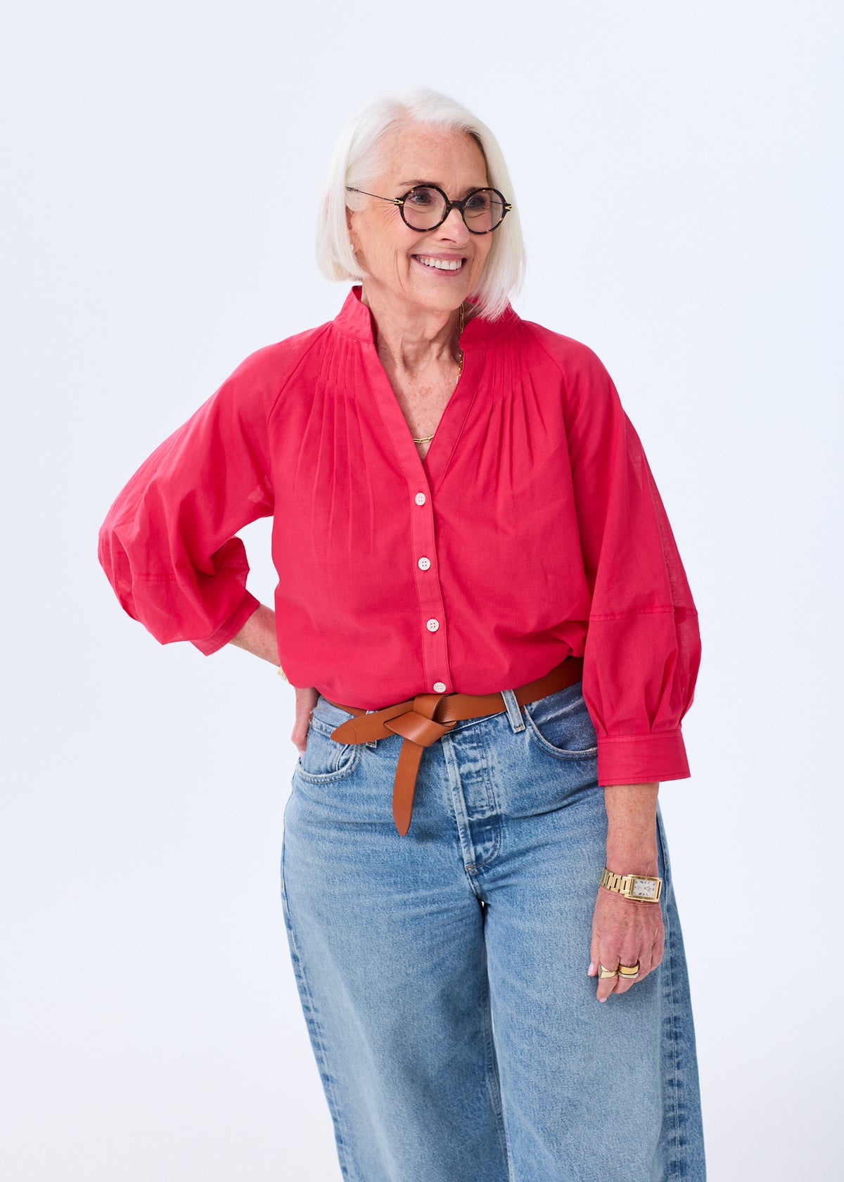 The Balloon Sleeve Button Down