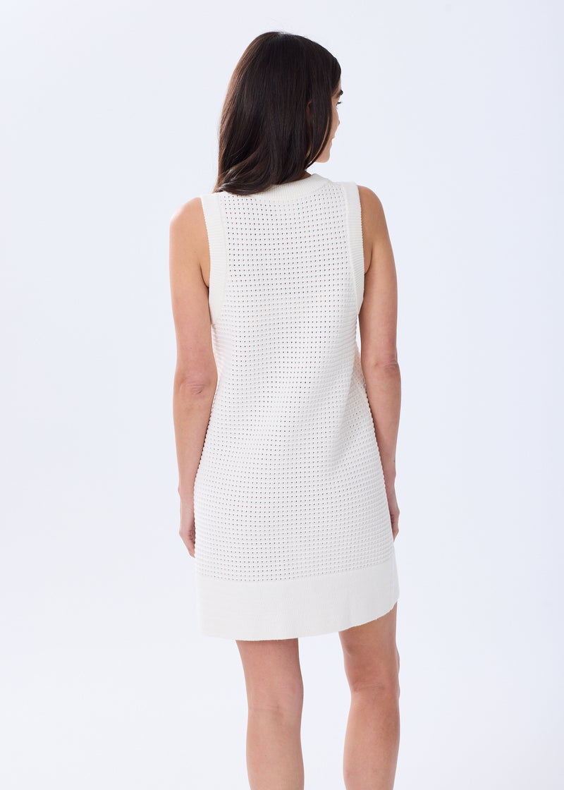 The Cotton Crochet Tank Dress Navy Blue / XXS