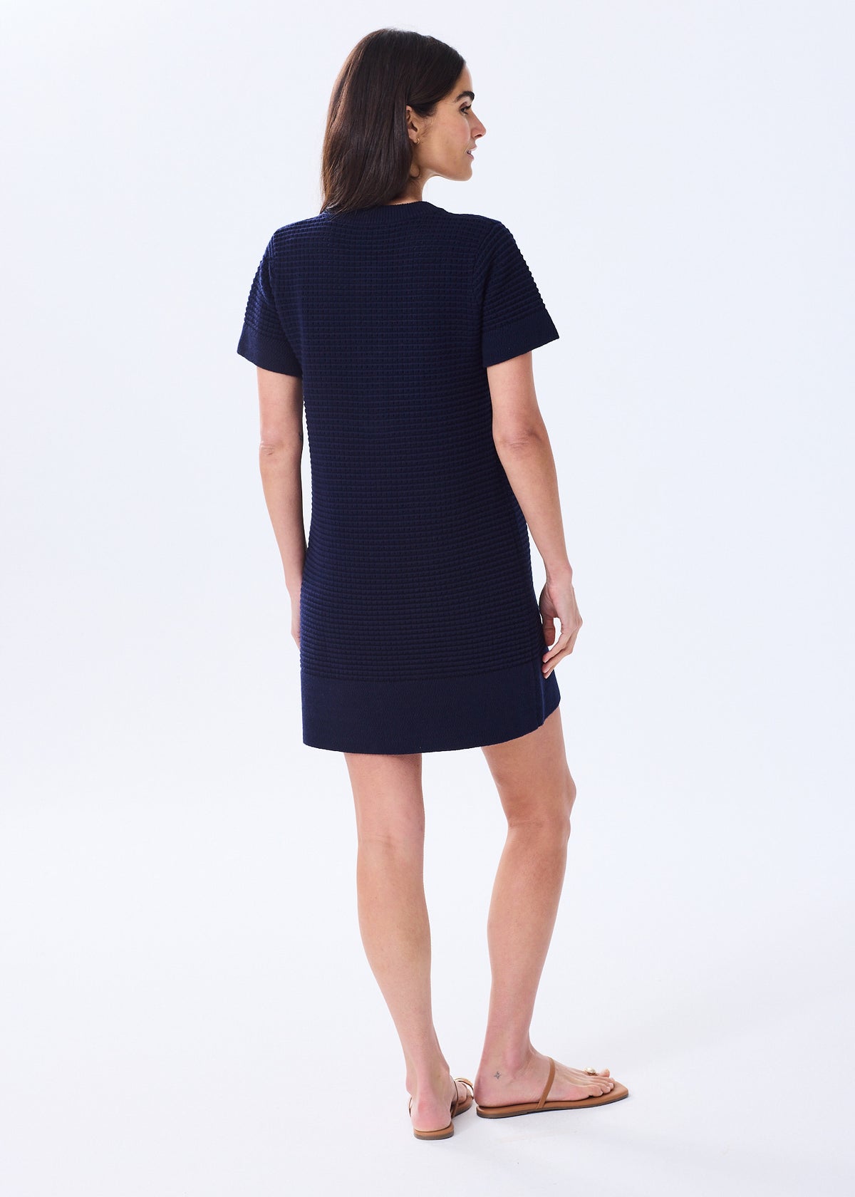 The Cotton Crochet Henley Dress