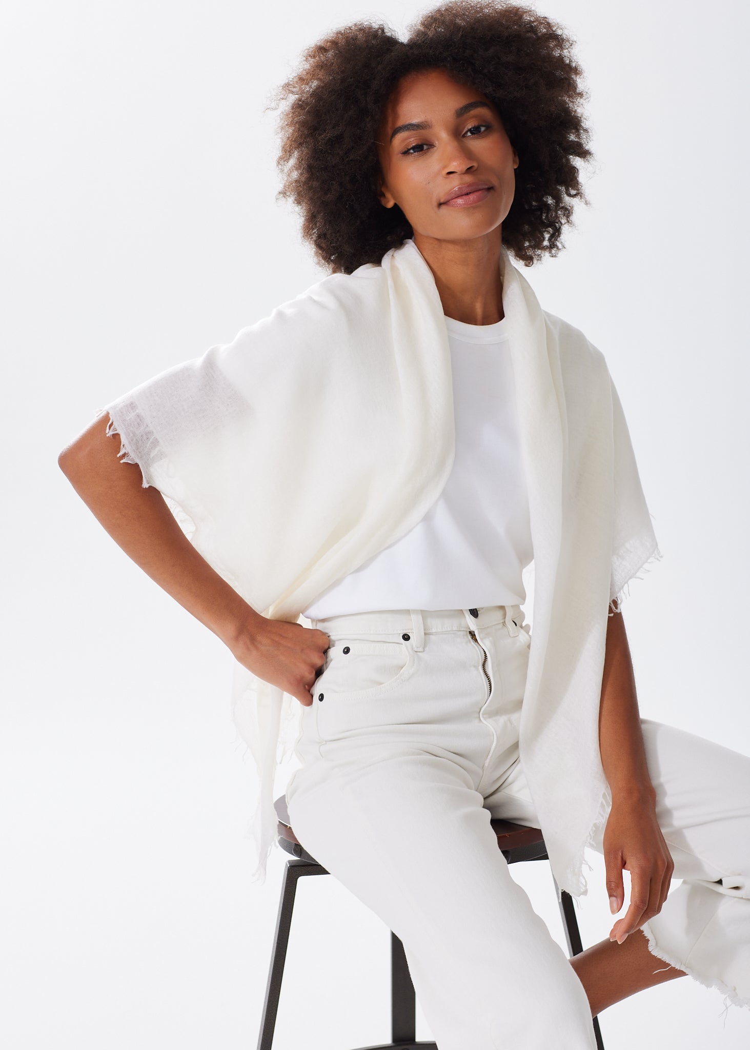 Women's Lightweight Cashmere Gauze Scarf Shawl – Alice Walk