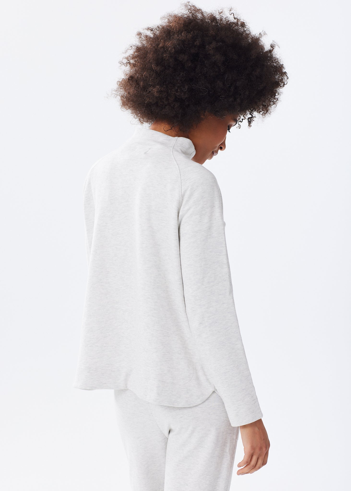 Women's Super Soft Elevated Mock Neck Sweatshirt – Alice Walk