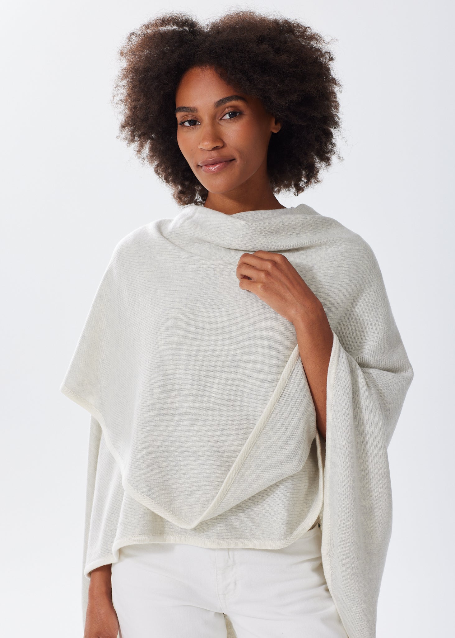 Women's Cashmere Blend Knit Cape – Alice Walk