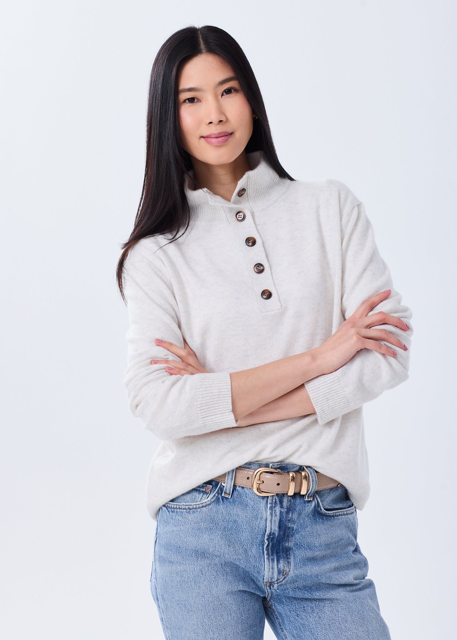 IENA 【RIVIERA CASHMERE】ニットキャップ&アームウォーマー Women's Cashmere Tie-Front Cardigan | NAKEDCASHMERE