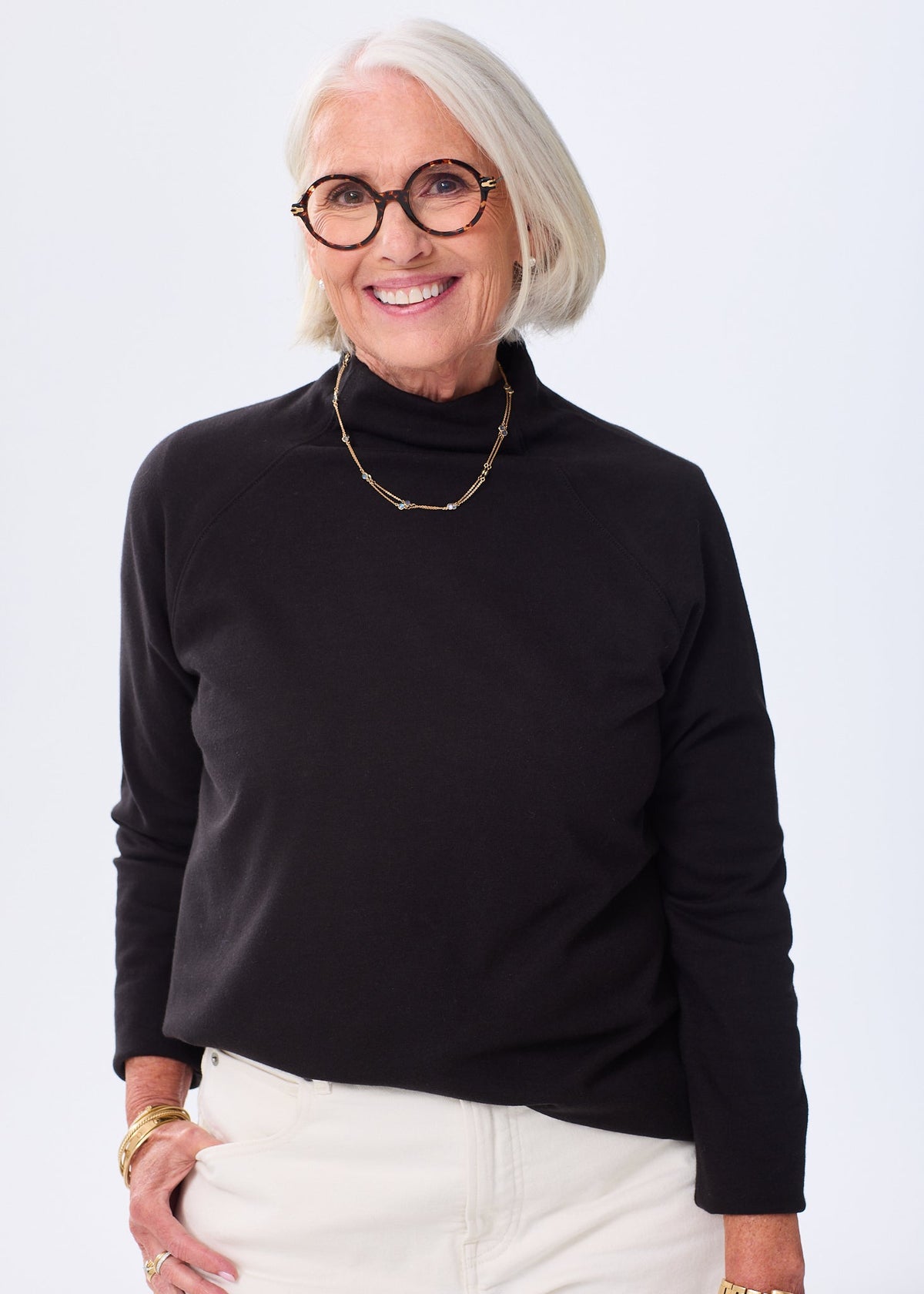 The Mock Neck Sweatshirt - Discontinued Colors