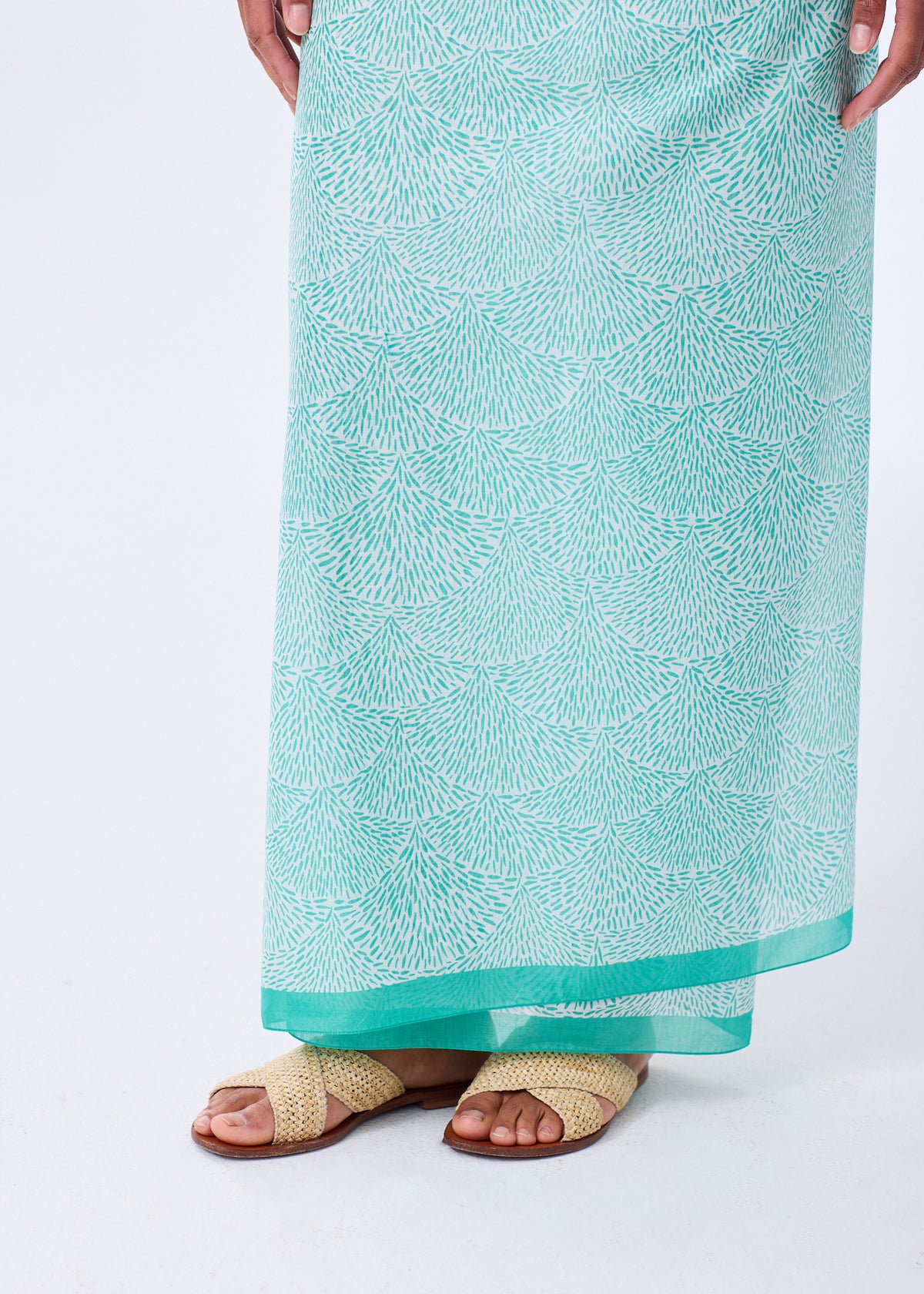 The Cotton Wrap / Pareo - Embroidered Hills