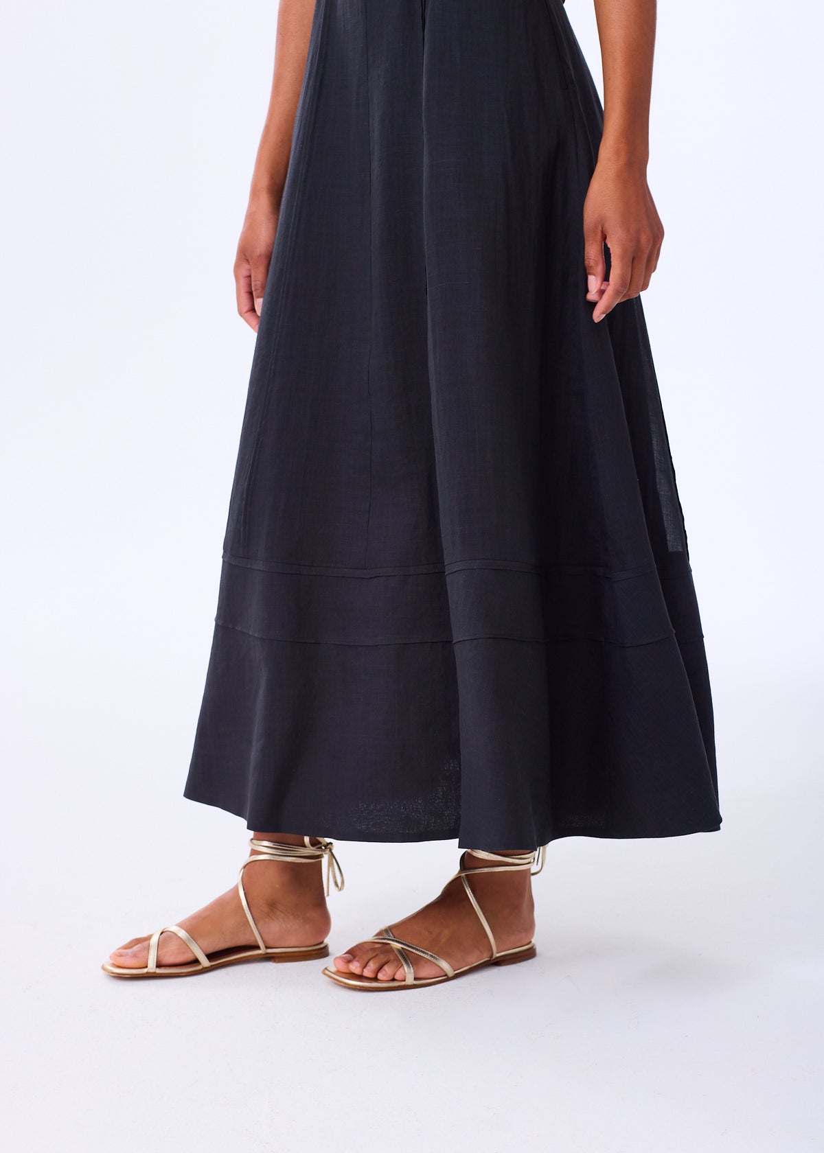 The Paneled Ramie Dress