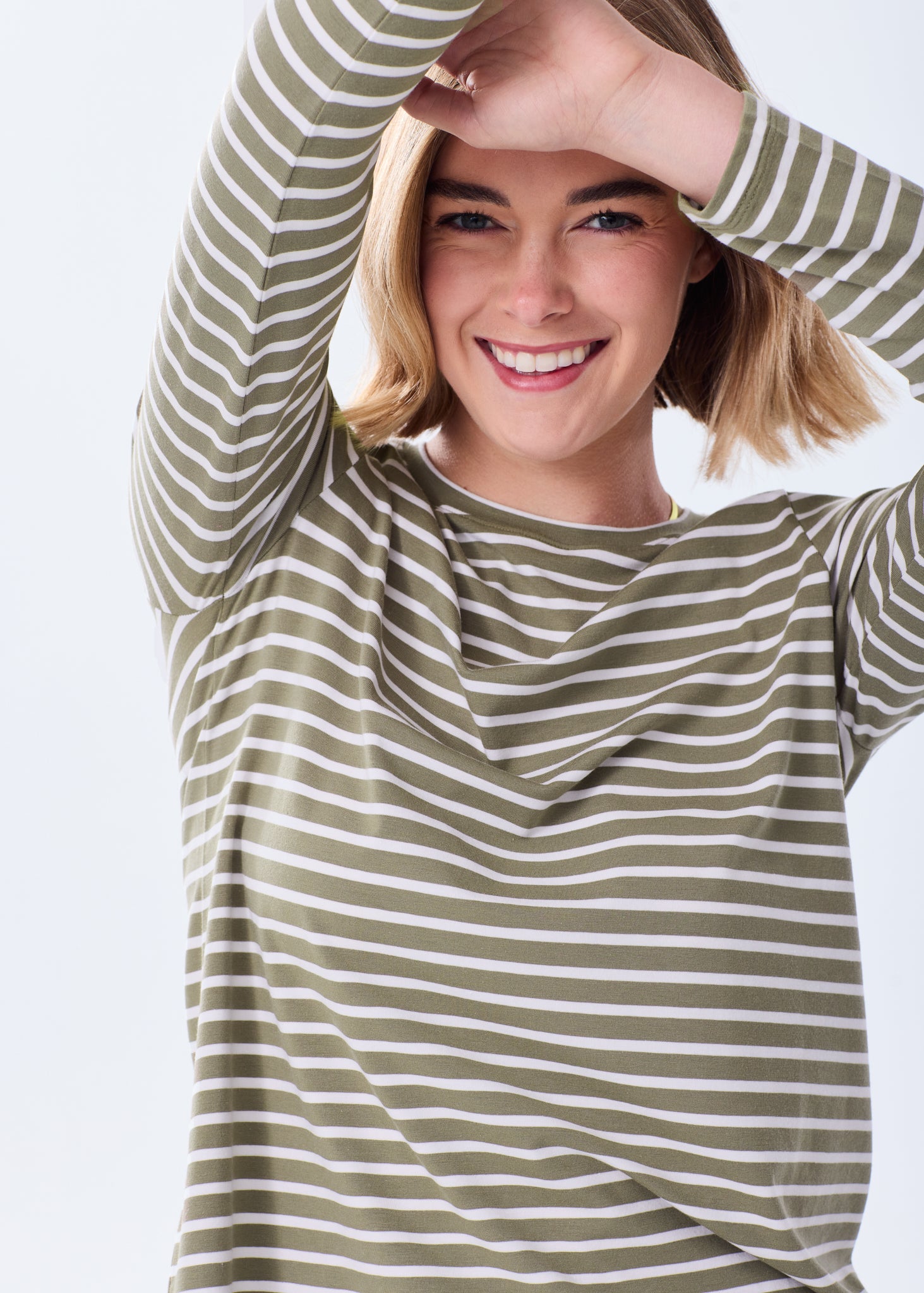 Women's Soft Striped Three-Quarter Sleeve T-Shirt – Alice Walk