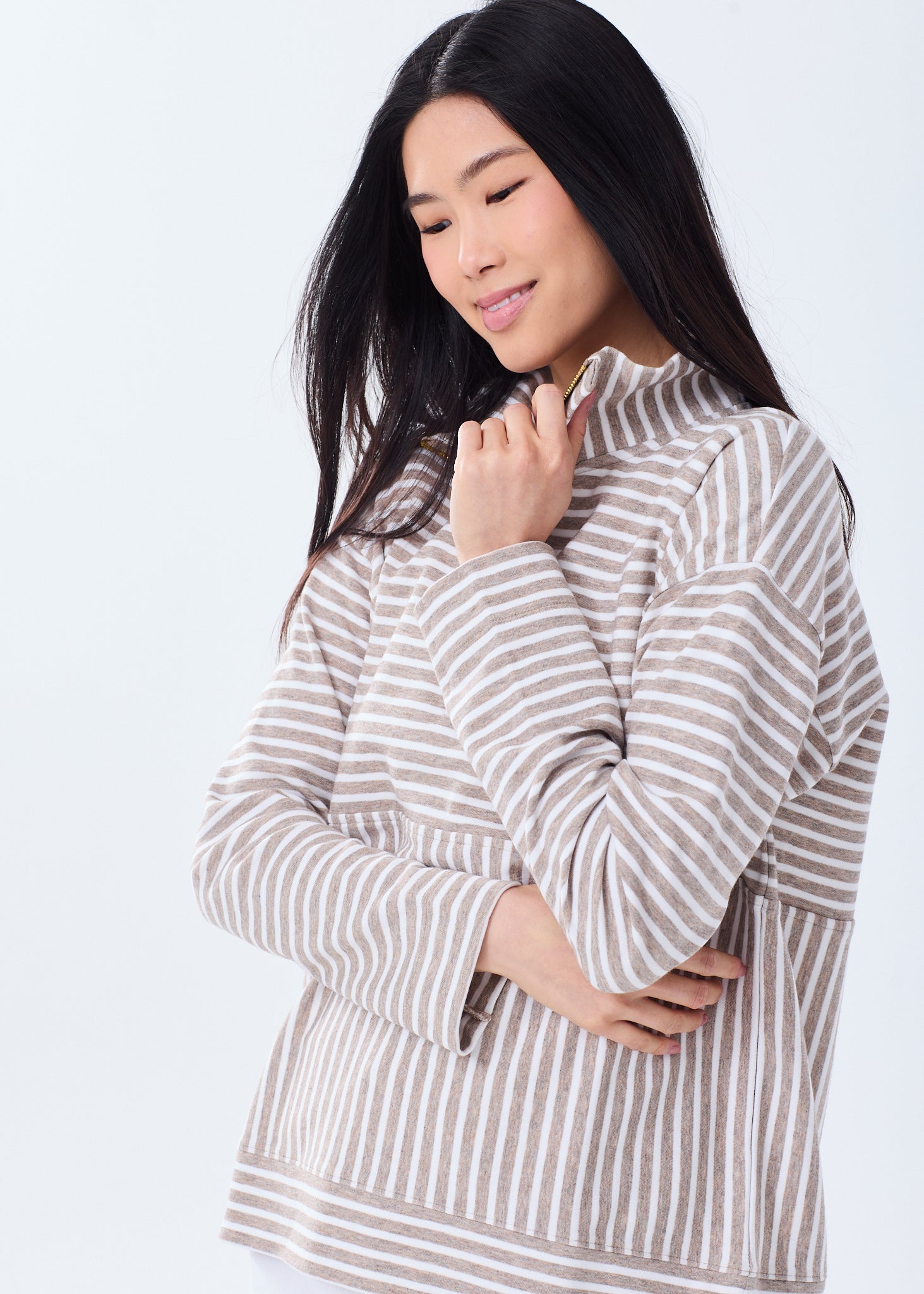 Women's Super Soft Collared Zip-Up Sweatshirt – Alice Walk