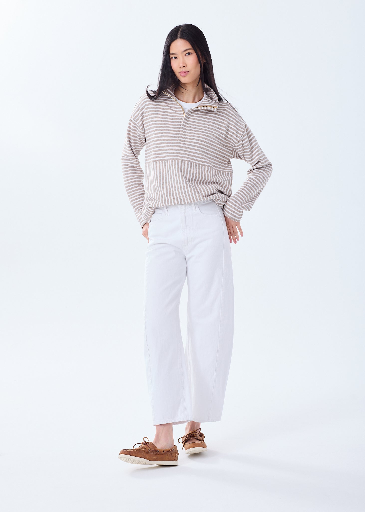 Women's Super Soft Collared Zip-Up Sweatshirt – Alice Walk