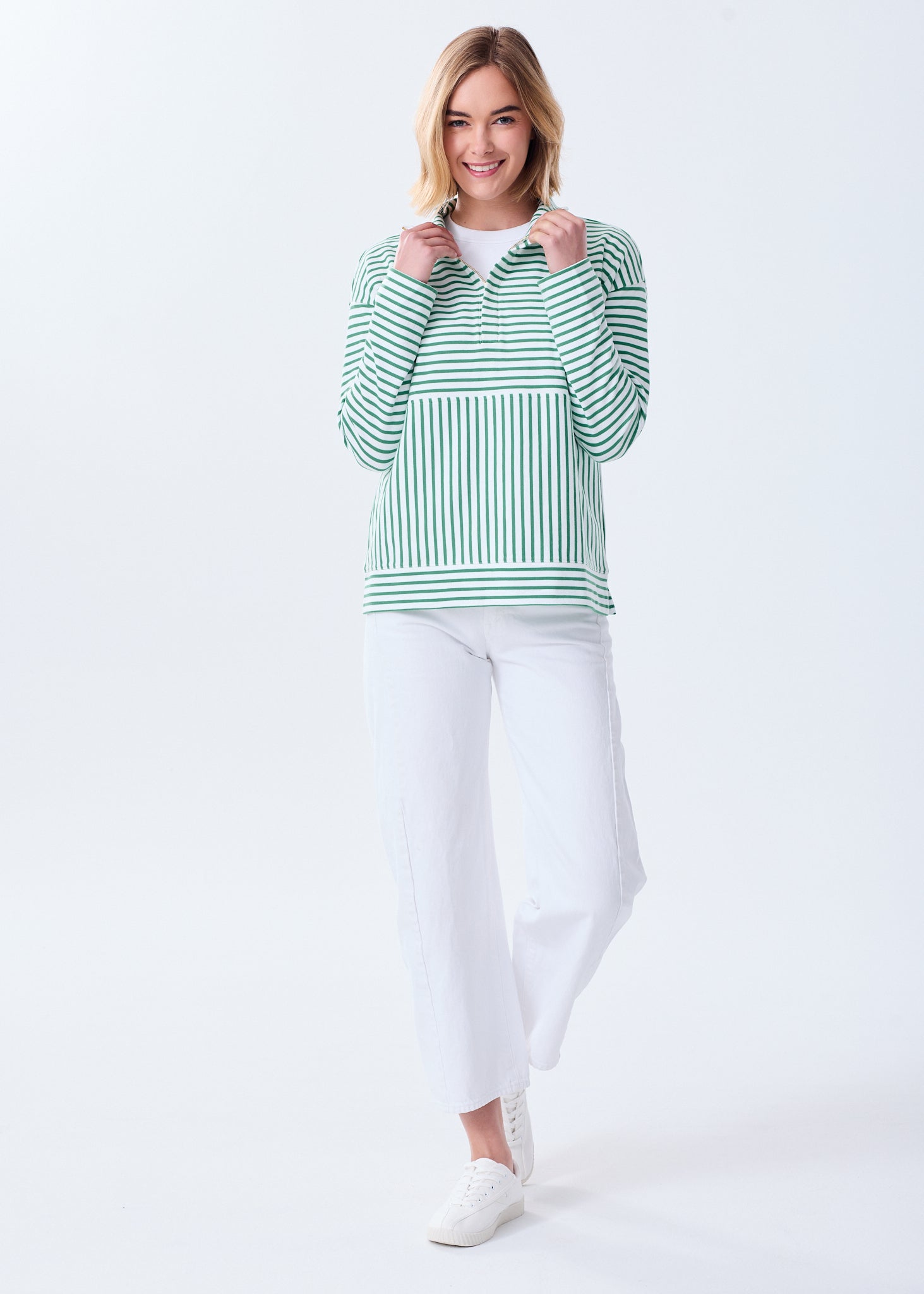 Women's Super Soft Collared Zip-Up Sweatshirt – Alice Walk