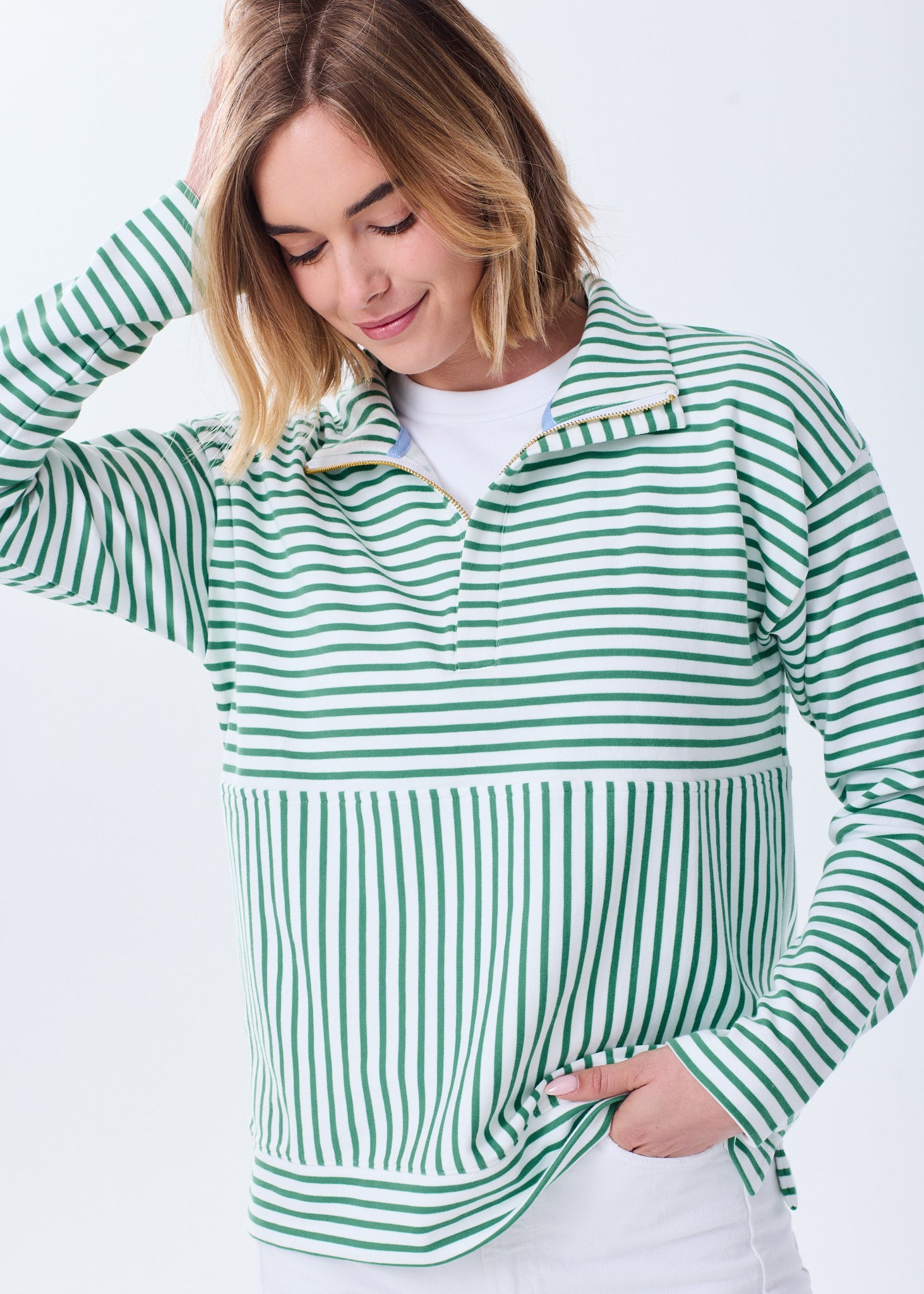 Women's Super Soft Collared Zip-Up Sweatshirt – Alice Walk