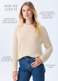The Alpaca-Cotton Crewneck Sweater