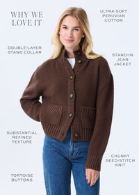 The Cotton Sweater Jacket