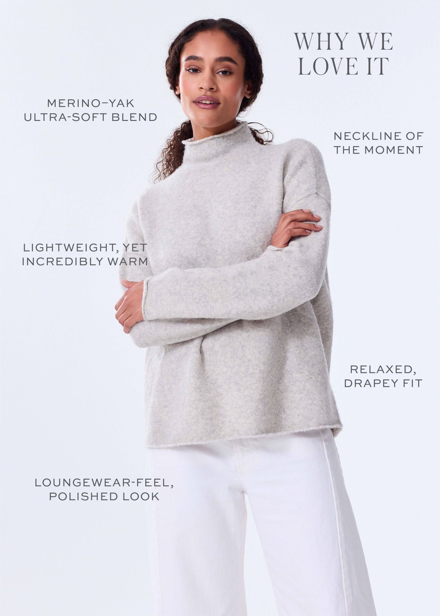 The Airknit Mock Neck Sweater – Alice Walk