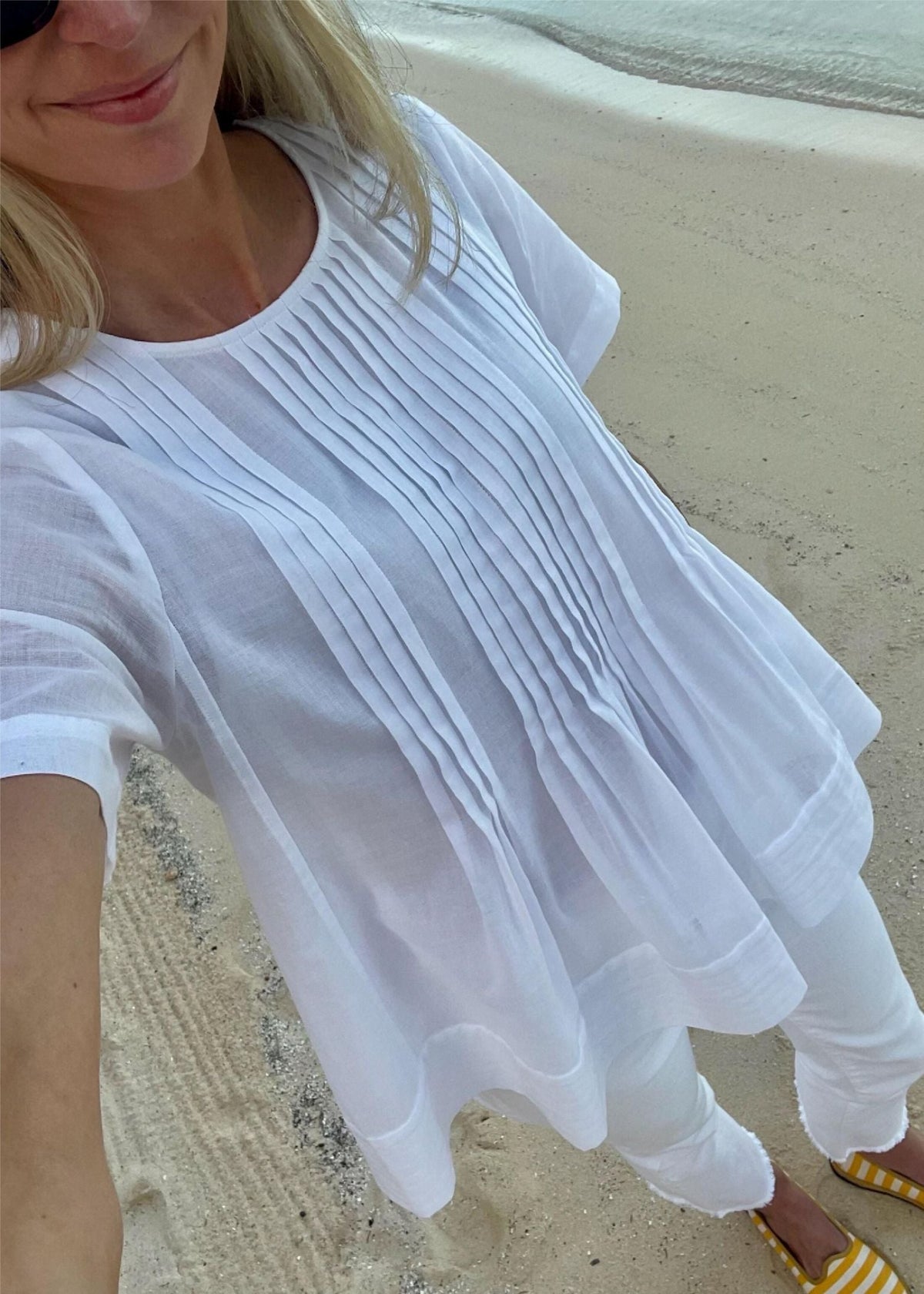 The Pintuck Peplum Blouse - Discontinued Style