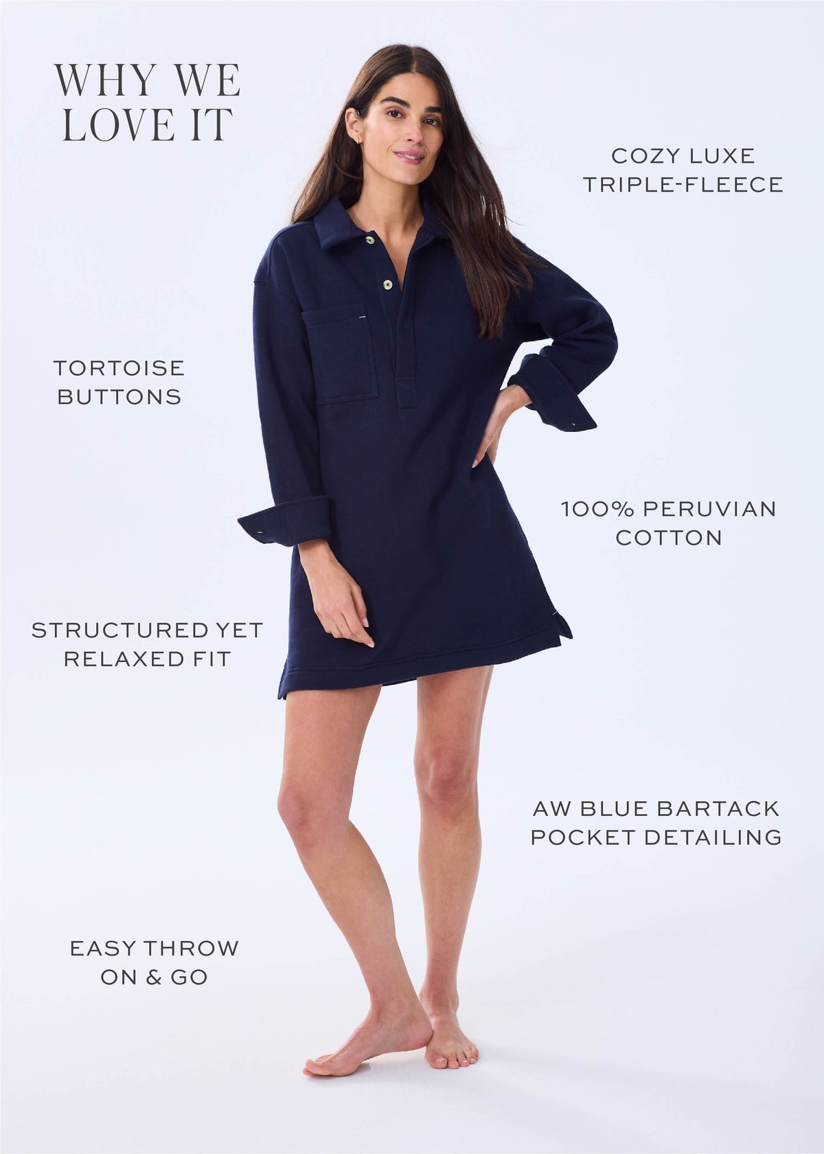 The Rugby Sweatshirt Dress