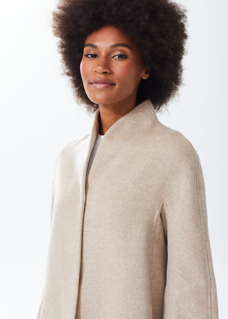 Women's Brushed Italian Double-Face Wool Swing Coat – Alice Walk