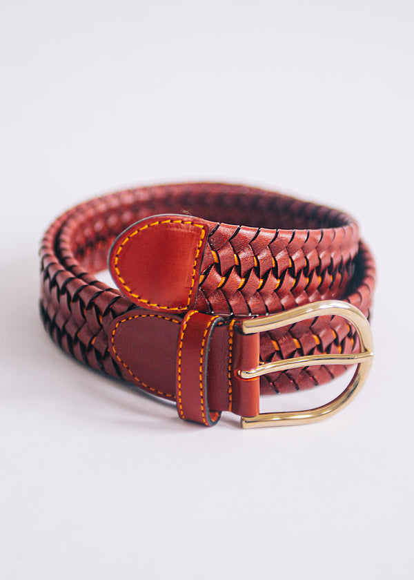 The Braided Belt - Tuscan Red (Final Sale)