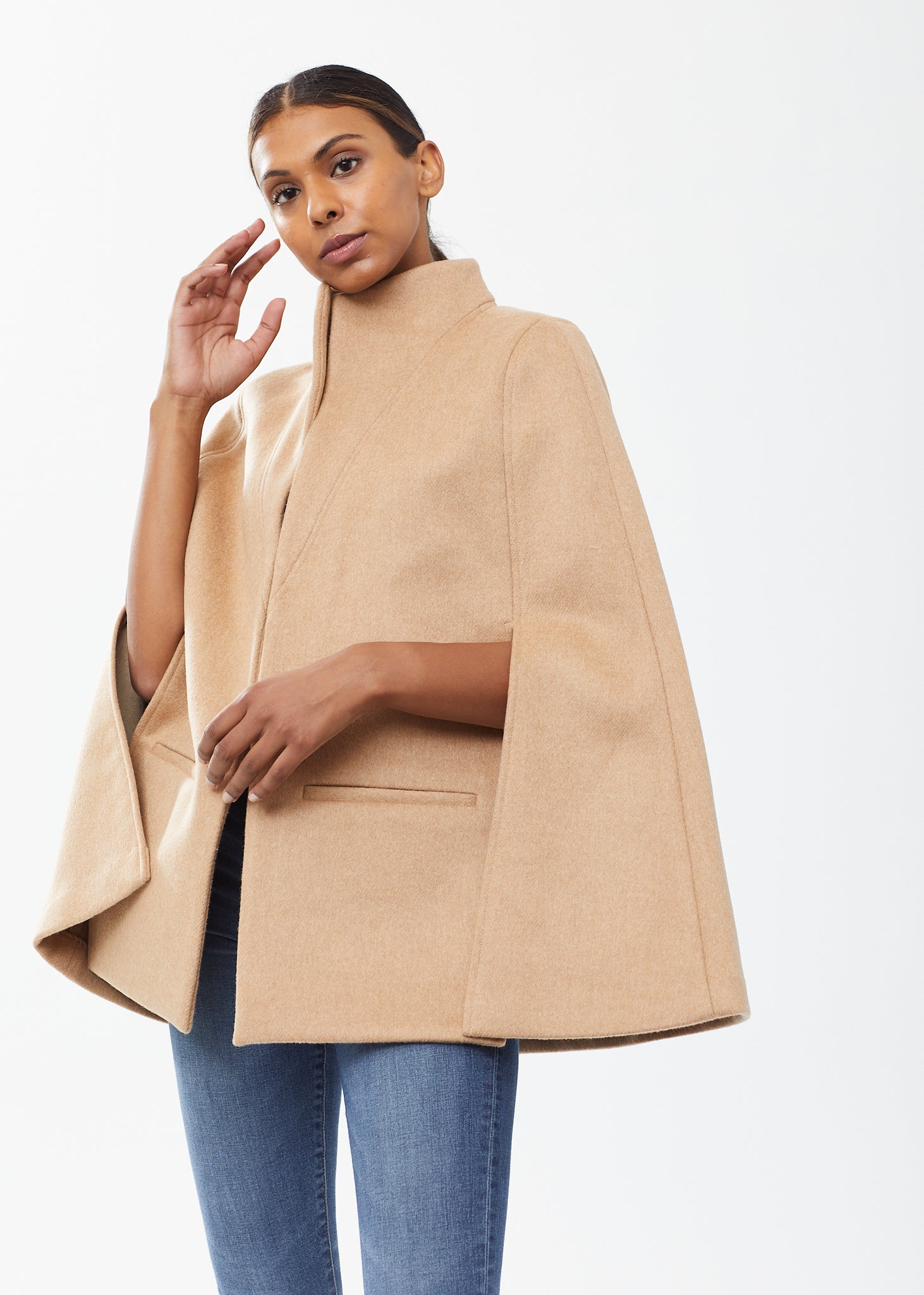 Ladies wool cape best sale