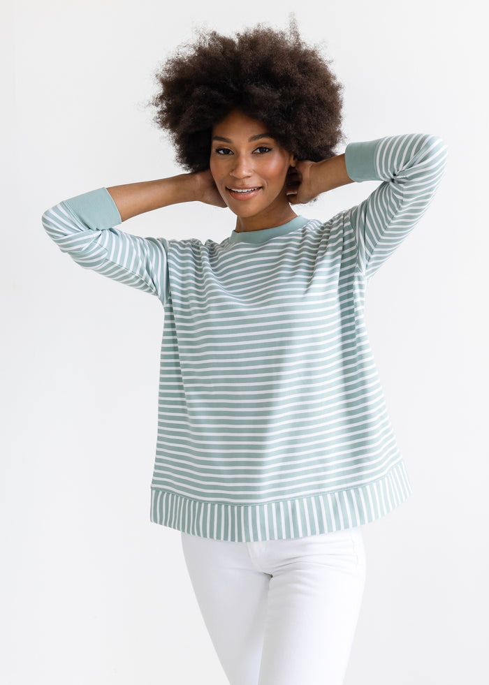 The Crewneck Sweatshirt - Striped