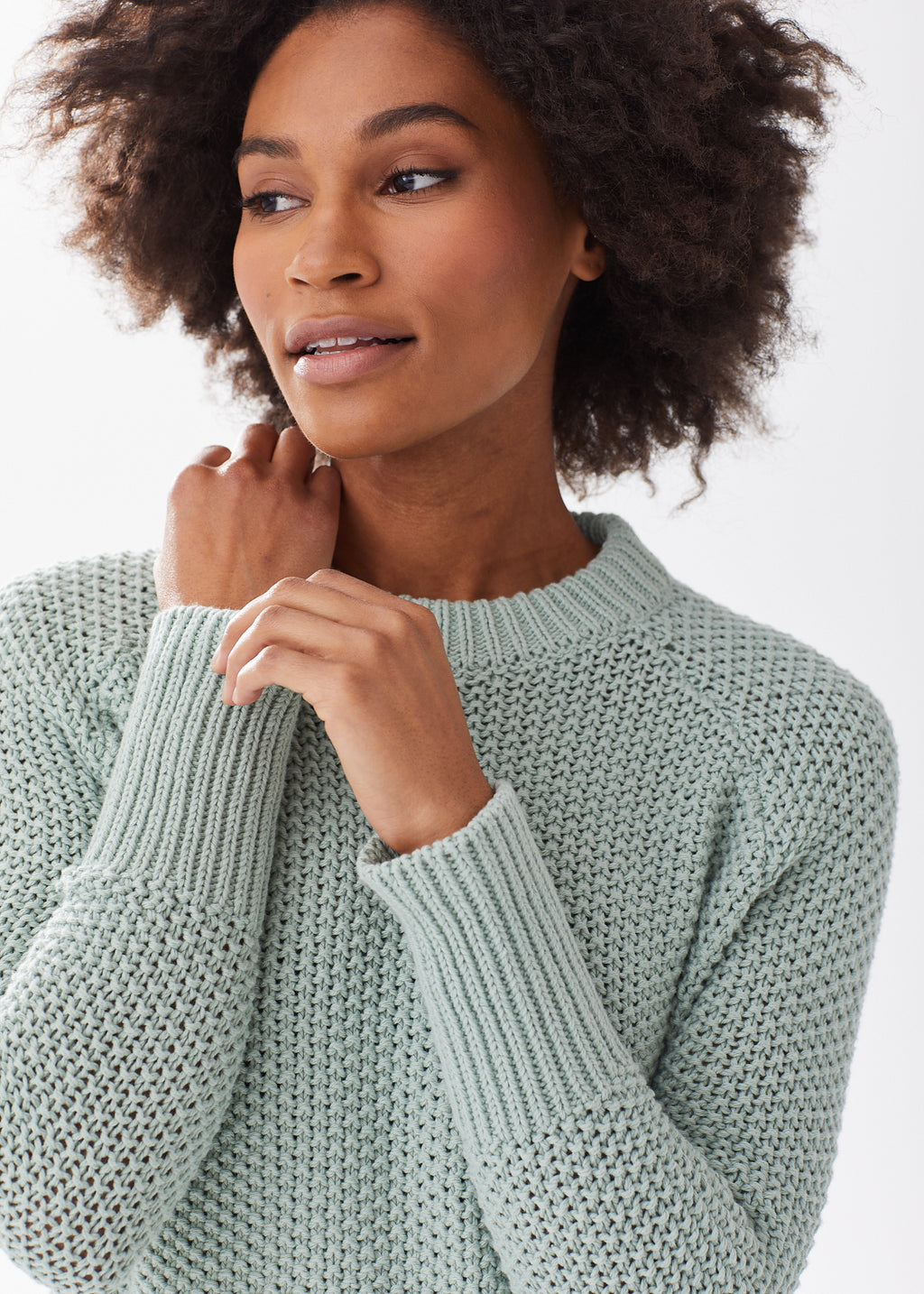 Women's Classic Fisherman Cotton Sweater Alice Walk